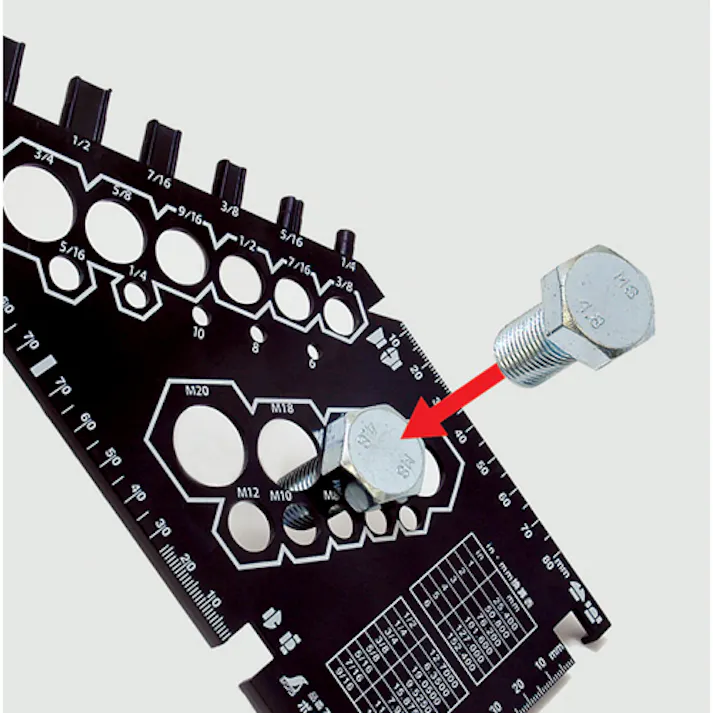 【CAINZ-DASH】シンワ測定 ボルト・ナットゲージ 73773【別送品】