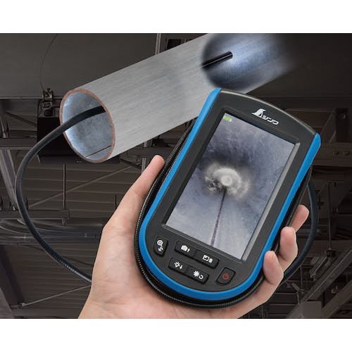 【新品・送料込】高倍率 血流スコープ　９インチモニター付！　テレビ接続も可能！ シンワ測定】モニタリングスコープ D φ5.2 ポータブル 4.3インチ