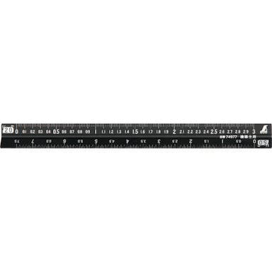 【CAINZ-DASH】シンワ測定 アルミ三角スケール　Ｂ－１５　１５ｃｍ　建築士用　ブラック【別送品】