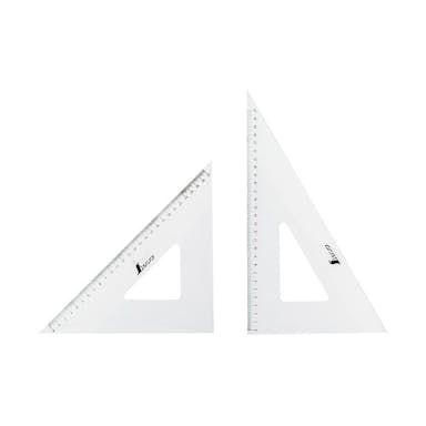 三角定規 アクリル製 30ｃｍ 2枚組