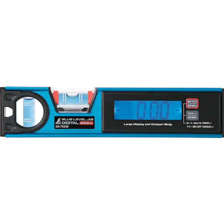 【CAINZ-DASH】シンワ測定 ブルーレベル Jr. 2 デジタル220mm 防塵防水 75320【別送品】