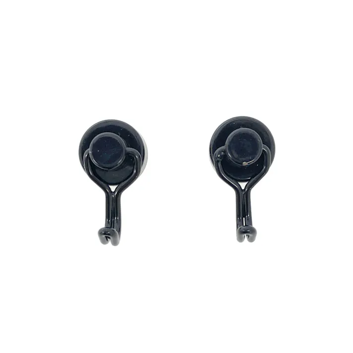 強力マグネットフック 15 ブラック 2個入