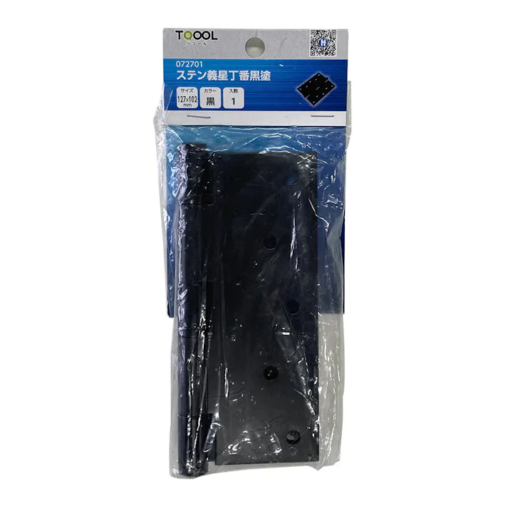 ツクール ステン義星丁番黒塗 黒 127×102mm 072701 1枚入
