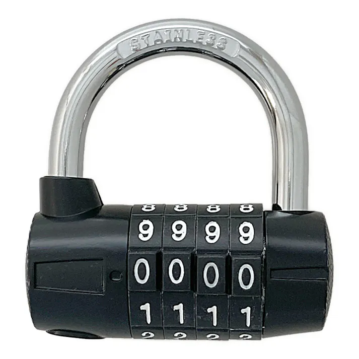 外でも使える4段文字合錠 俵型 ダイヤル式錠 GS-816