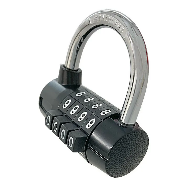 外でも使える4段文字合錠 俵型 ダイヤル式錠 GS-816