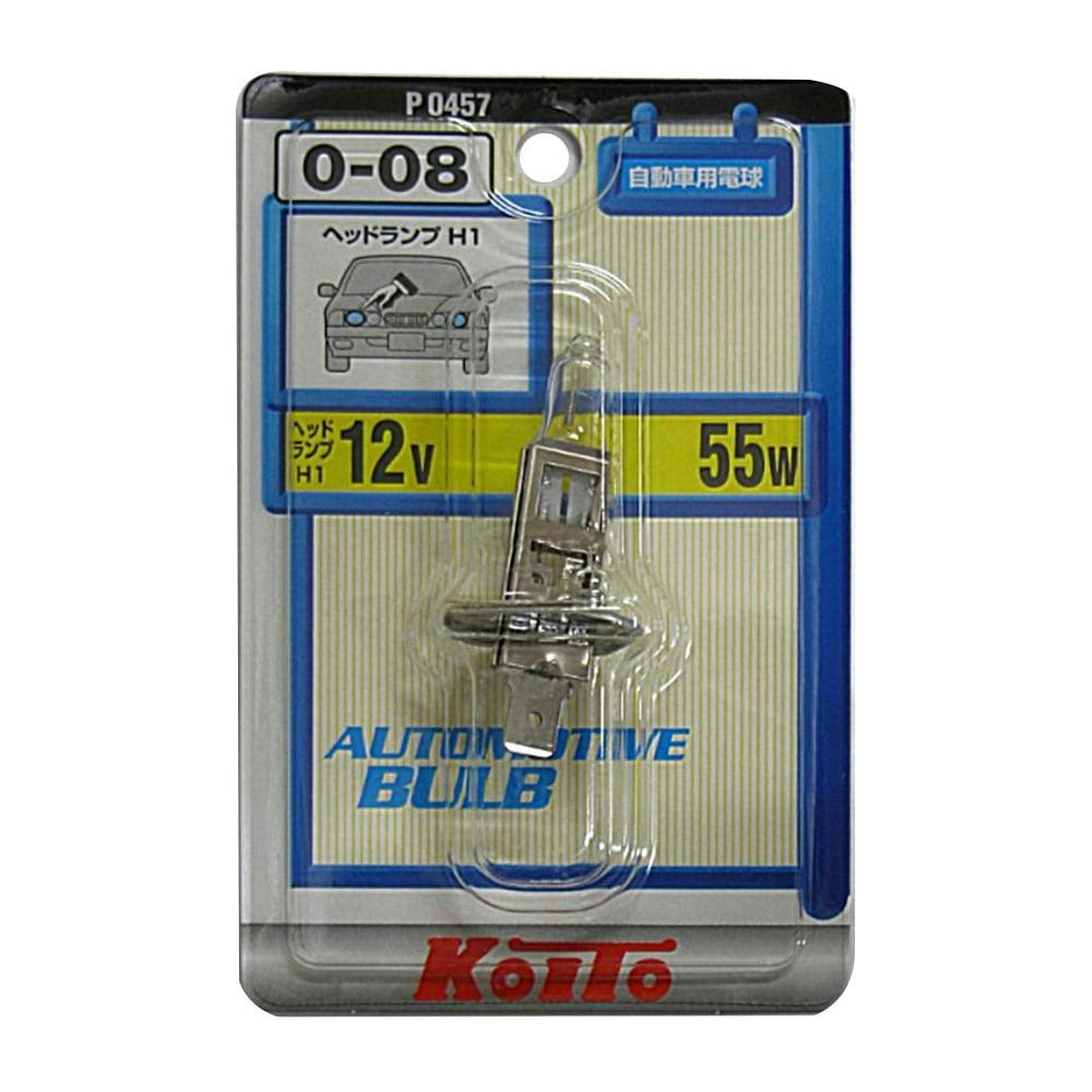 スーパーセールスーパーセールKOITO ノーマルハロゲンバルブ0-08 H1 12V55W クリア P0457 パーツ 