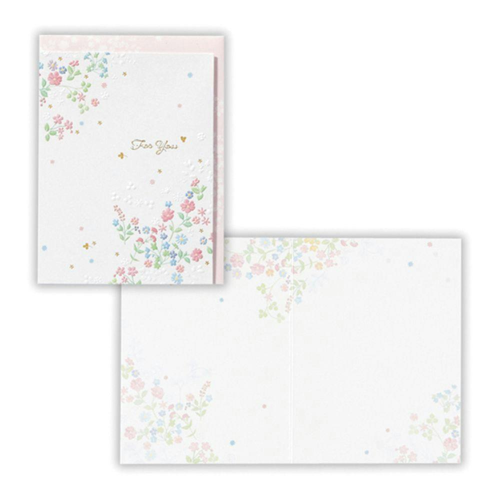 「訳あり」シュー・カイ  許凱　10枚入りキラキラカード 日本ホールマーク 多目的カード シャイニーフラワー2 | 文房具