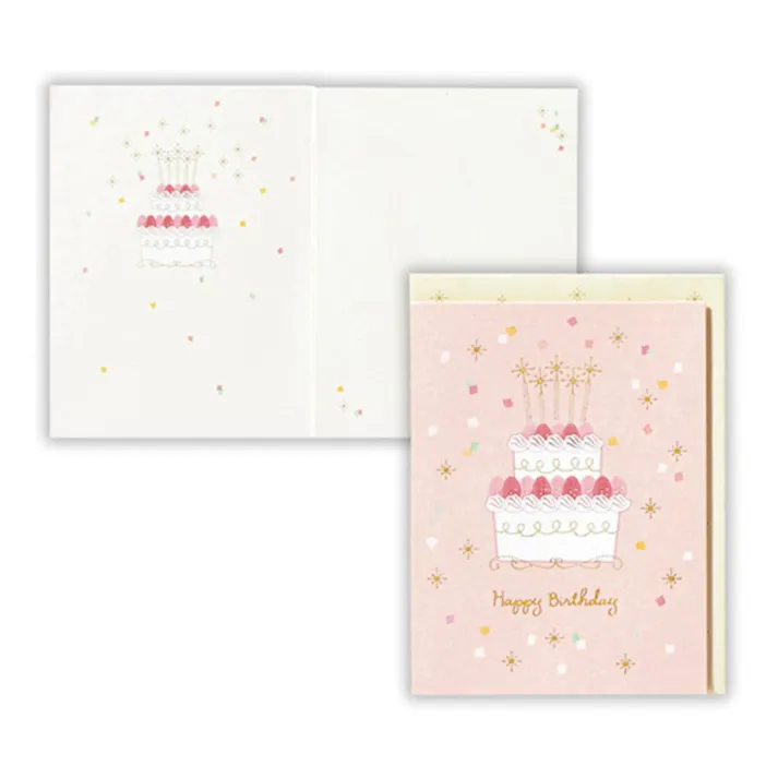 日本ホールマーク 誕生日カード シャイニーウィッシーズ バースデーケーキ2