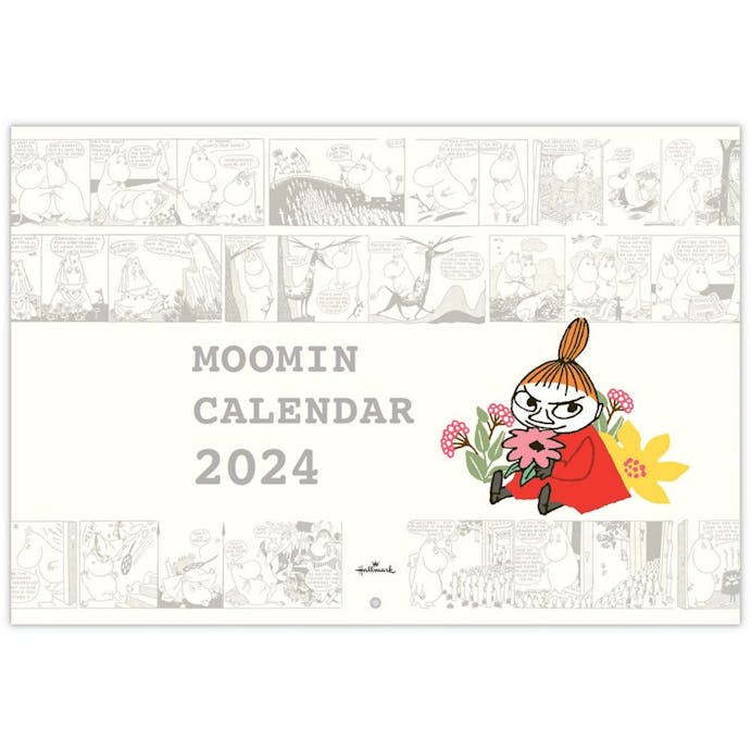 日本ホールマーク 2024年 壁掛け ムーミン リトルミイ 二つ折りカレンダー大