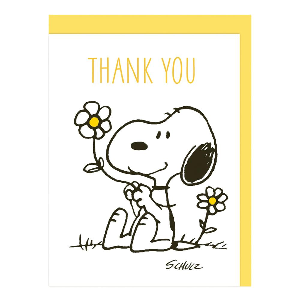 日本ホールマーク ありがとうカード スヌーピー サンキューフラワー