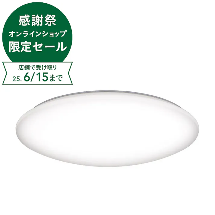 LEDシーリングライト 12畳用 調光 昼光色 音声対応 ROX12156