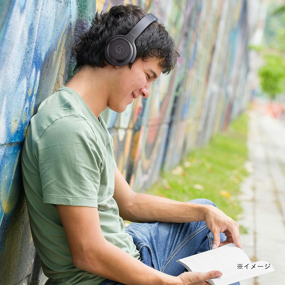 オーディオテクニカ ワイヤレスヘッドホン ブラック ATH-WS330BTBK