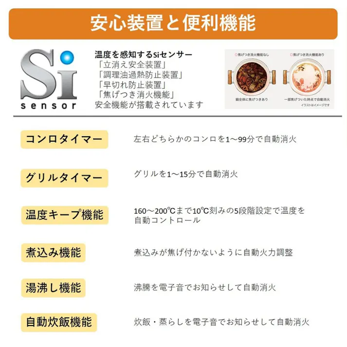 ガステーブル LP(プロパン)ガス用 IC-730WA-R LP 右強火力 両面水無し【別送品】(販売終了)