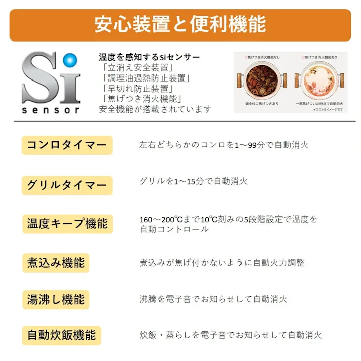 ガステーブル LP(プロパン)ガス用 IC-730WHA-R 右強火 両面水無し【別送品】(販売終了)