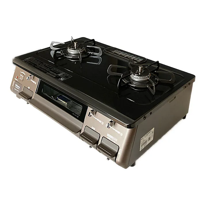 ガステーブル 都市ガス13A用 IC-S809BM-R 右強火 片面水無し