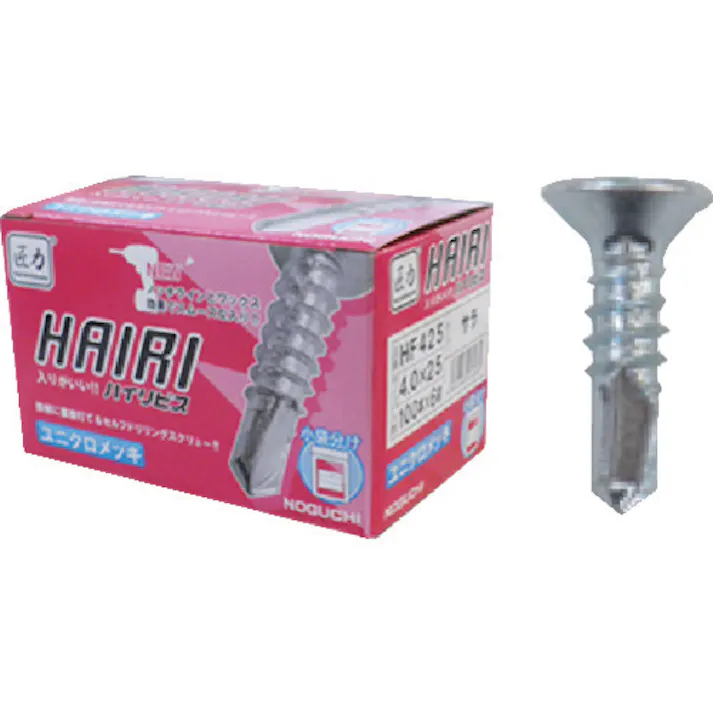 【CAINZ-DASH】Joiner Fastener社 【売切廃番】匠力 HAIRI ユニクロ サラ 5.0×25mm 100本×4袋 HF525【別送品】
