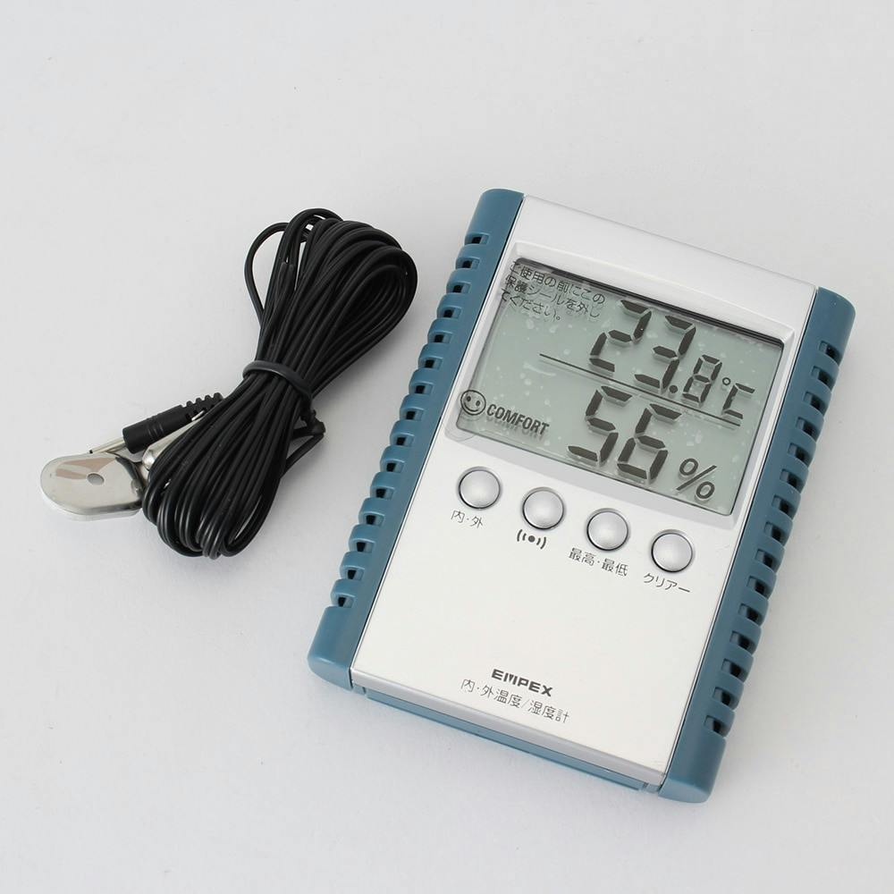 EMPEX(エンペックス) 冷凍・冷蔵庫用温度計 温度表示 ブルー TG-2531 専門ショップ - 計測、検査