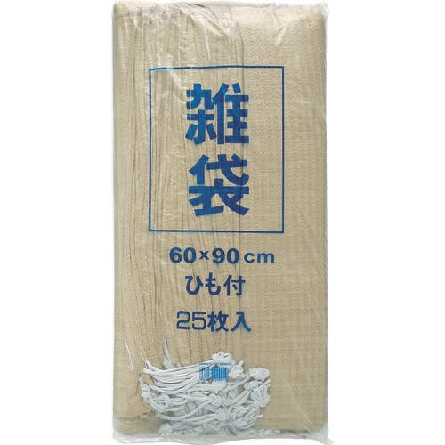 萩原工業 収納袋 雑袋No.209(シボリロープ付) 60cm×90cm ベージュ 209-25P 収納袋(ゴミ袋) 萩原工業 収納袋 雑袋No.209(シボリロープ付) 60cm×90cm ベージュ 209-25P 収納袋(ゴミ袋)