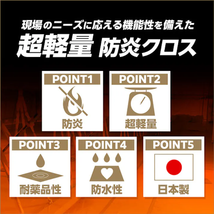 【CAINZ-DASH】萩原工業 ターピー スーパーライト防炎クロス(防炎シート) ホワイト 1.81m×50m SPL1850【別送品】