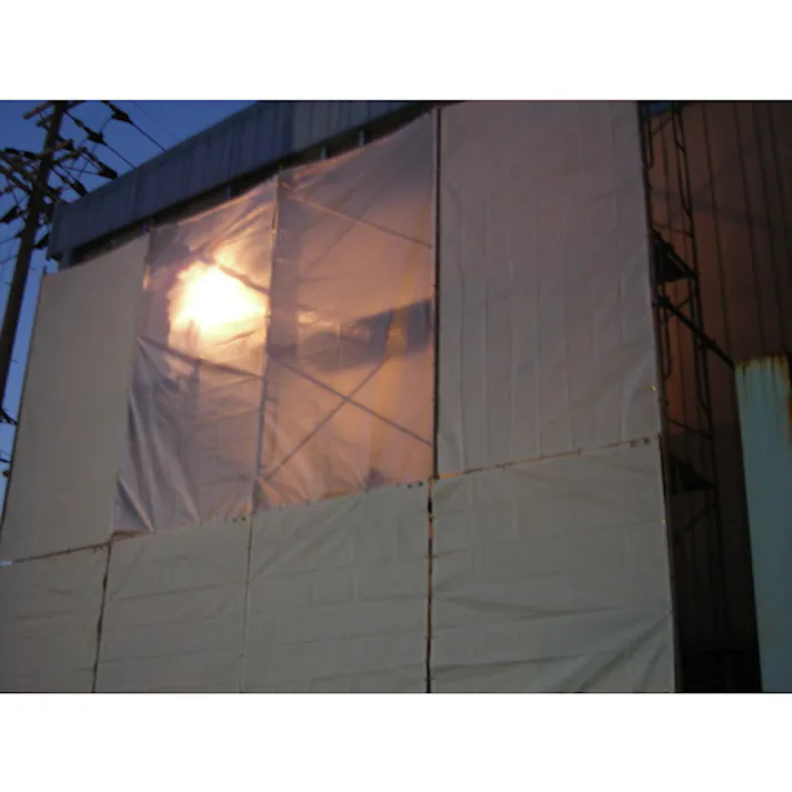 【CAINZ-DASH】萩原工業 ターピー 透光防炎シート 半透明 1.8m×5.4m TOBS1854【別送品】