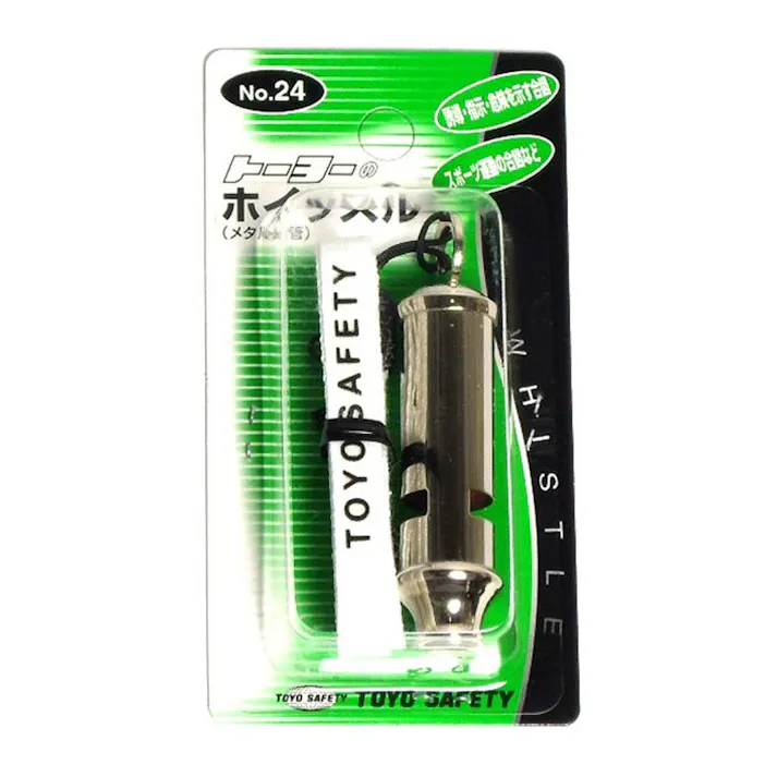 トーヨーセーフティ ホイッスル メタル・長管 NO-24