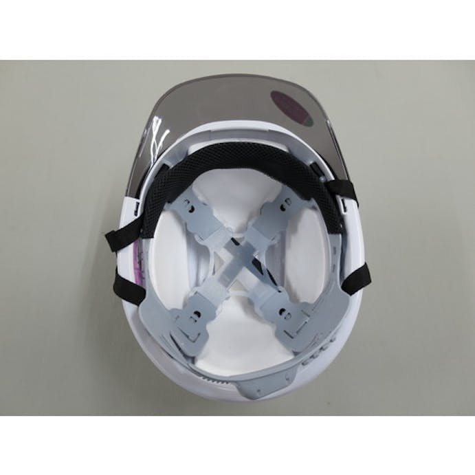 【CAINZ-DASH】東洋物産工業 ひさし透明ヘルメット　白 NO.380F-OT-S-WH【別送品】