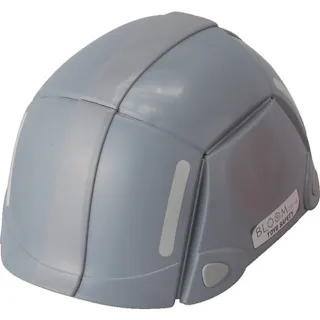 【CAINZ-DASH】トーヨーセフティー 防災用折りたたみヘルメット BLOOM グレー NO100-GY【別送品】