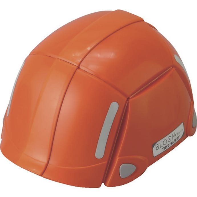 【CAINZ-DASH】トーヨーセフティー 防災用折りたたみヘルメット　ＢＬＯＯＭ　オレンジ NO100-OR【別送品】