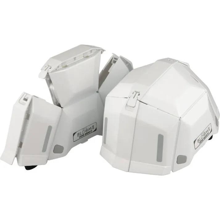 【CAINZ-DASH】トーヨーセフティー 防災用 折りたたみヘルメット BLOOM2 ホワイト NO.101-WH【別送品】