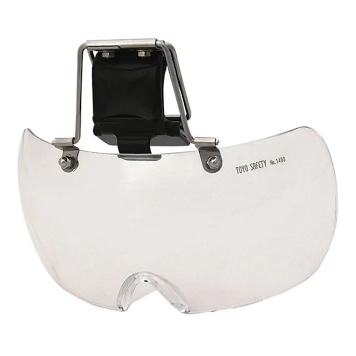 トーヨーセフティ 帽子取付け用防塵メガネ NO.1400C