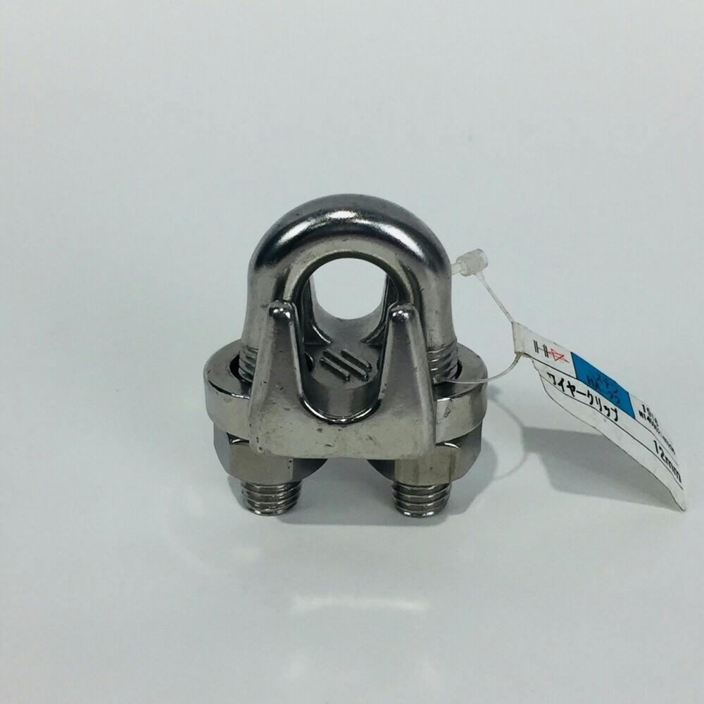 ステンレスワイヤー　12mm 日本緑十字社 ステンレスワイヤーロープ ワイヤー12A 止金具 10個1組