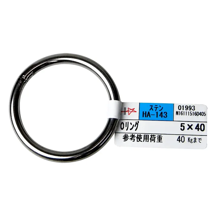 Oリング ステンレス 5×40mm