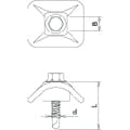 【CAINZ-DASH】ダイドーハント 波板取付ビス　鉄下地用　５Ｘ２５　ブロンズ（５０本入） 10102405【別送品】