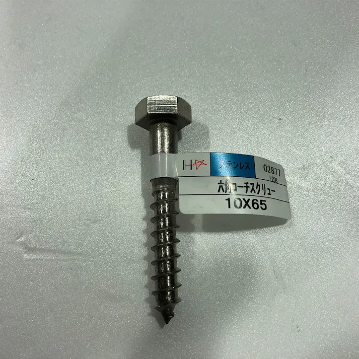 ステンコーチスクリュー 10×65