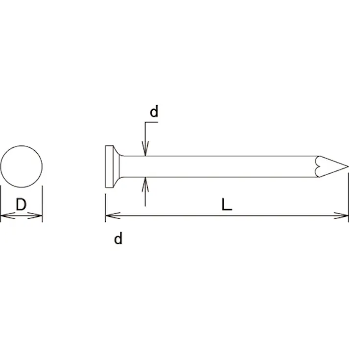 【CAINZ-DASH】ダイドーハント コンクリート釘 500g 2.77×32 00021041【別送品】