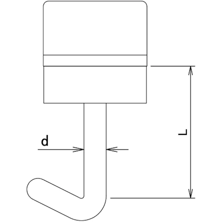 【CAINZ-DASH】ダイドーハント ポリカワンタッチフック ブロンズ 27mm (100本入) 00032455【別送品】