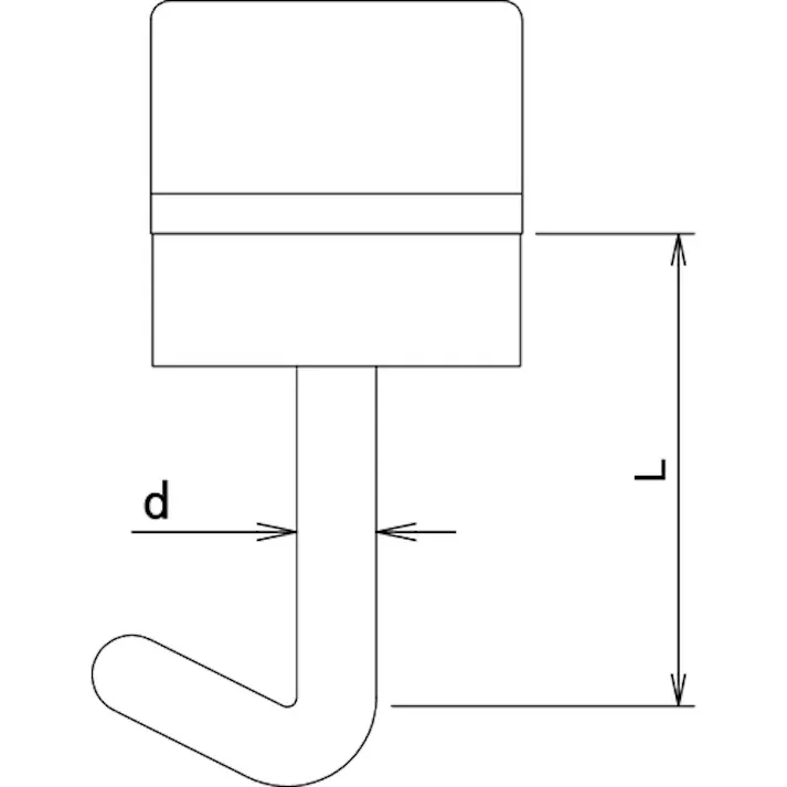 【CAINZ-DASH】ダイドーハント ポリカワンタッチフック クリアー 27mm (100本入) 00032494【別送品】