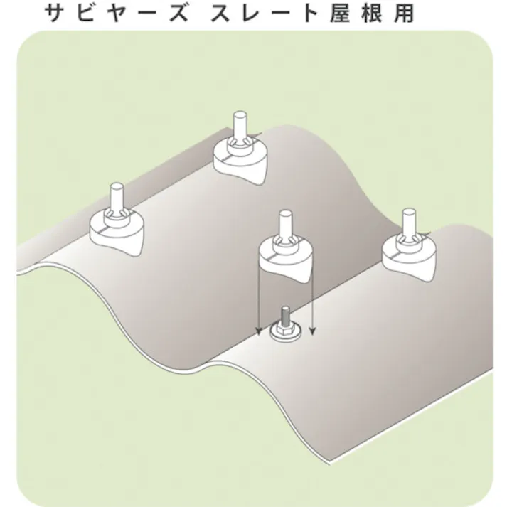 【CAINZ-DASH】ダイドーハント ボルトキャップ サビヤーズ スレート屋根用 小波 6MM ホワイトシルバー 200個入り 00035221【別送品】