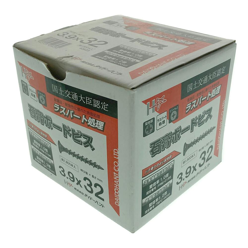 ダイドーハント 石膏ボードビス 3.9×32mm 1800本入 徳用 | 金物・建築