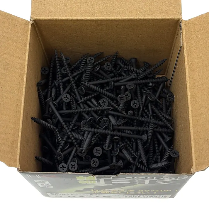 小箱 軸細コーススレッドBK 3.8×55mm ブラック 250本
