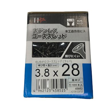 ダイドーハント コーススレッド ステンレス 3.8×28mm 1000本