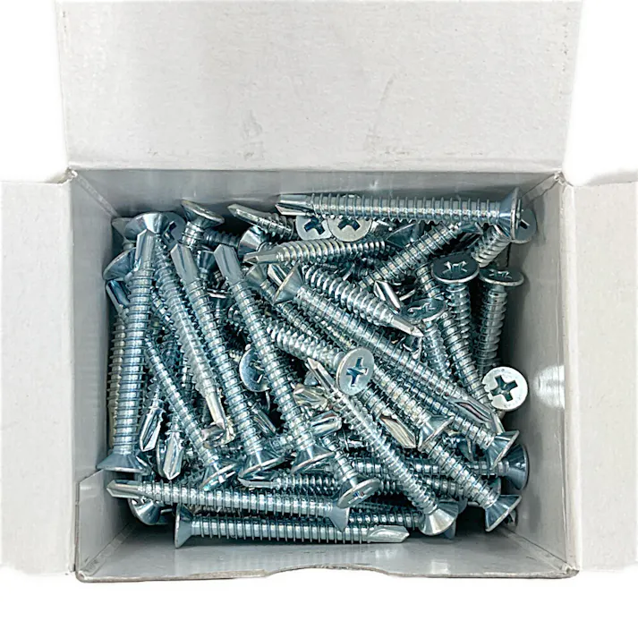 刃JIS ドリルねじ 三価ユニクロ サラ頭 4.8×45mm 150本