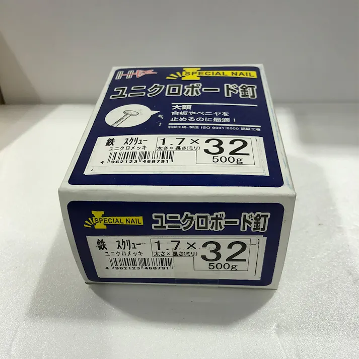ユニクロボード釘 スクリュー 16×32 500g
