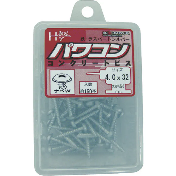 【CAINZ-DASH】ダイドーハント パワコン 鉄ラスパート ナベW 4×25 (1Pk(箱)=180本入) 00048315【別送品】