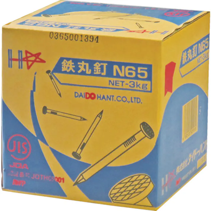 【CAINZ-DASH】ダイドーハント JIS丸釘 N38 3kg(約2550本) 00052188【別送品】
