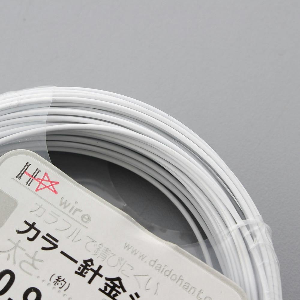 カラー針金 ＃20×15m シロ (ミニ) | ねじ・くぎ・針金・建築金物 通販