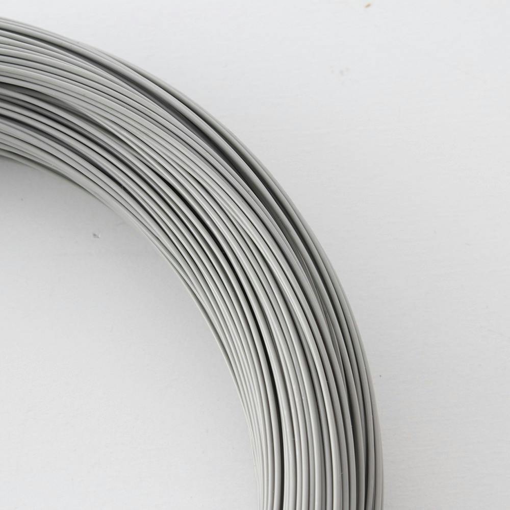 カラーワイヤー ＃20×128m グレー | ねじ・くぎ・針金・建築金物 通販