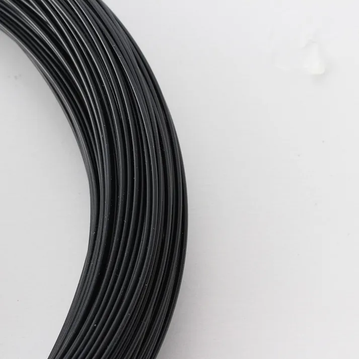 カラー針金 #18×72mクロ