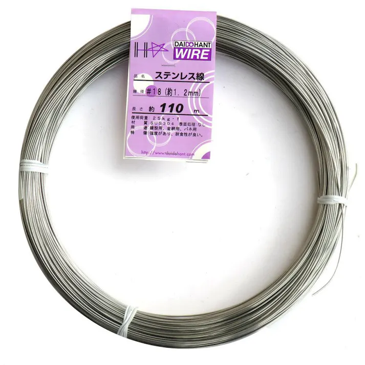 ステンレス針金 #18×110m(約1kg)