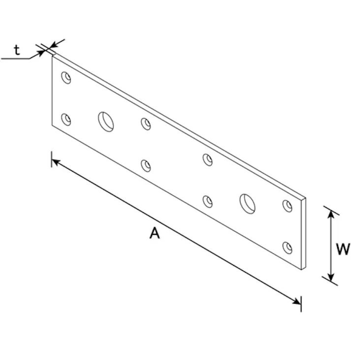 【CAINZ-DASH】ダイドーハント 巾広プレート 4.5×60×250 00063331【別送品】